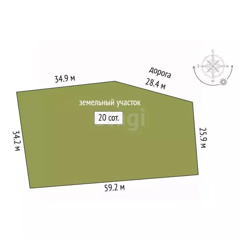 Участок в Вологодская область, Великоустюгский муниципальный округ, д. ... - Фото 2