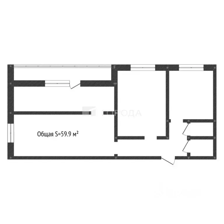 3-к кв. Алтайский край, Новоалтайск Прудская ул., 6 (59.9 м) - Фото 2
