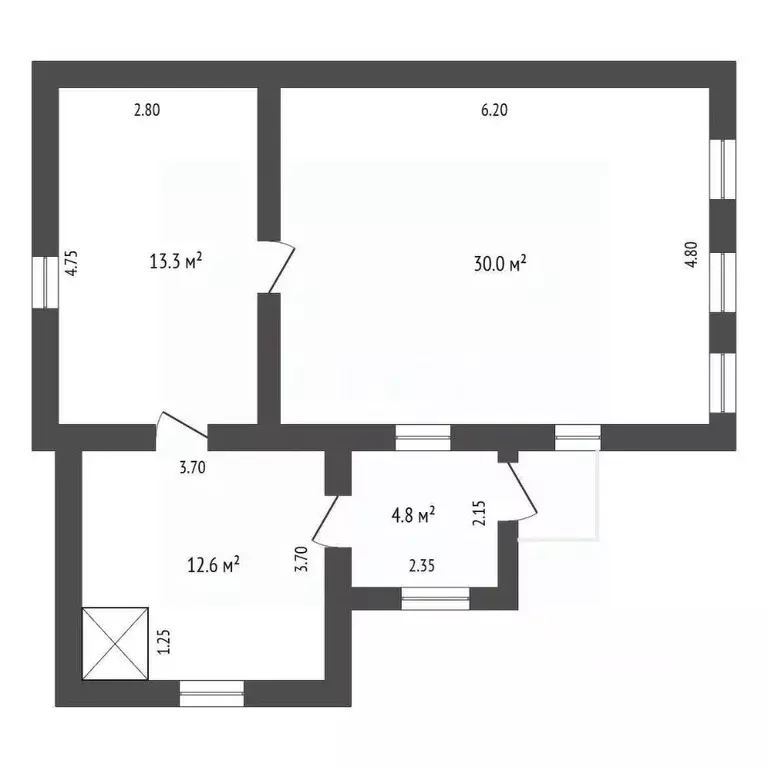 Дом в Мордовия, Рузаевский район, с. Левжа ул. Тарханка, 17 (56 м) - Фото 2