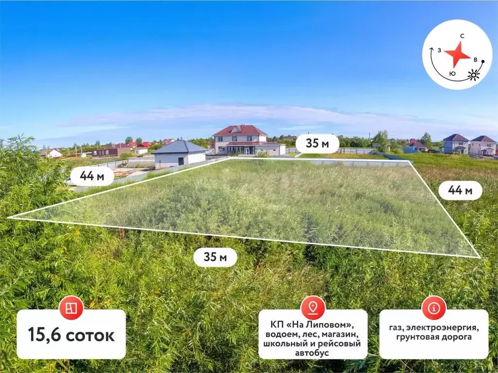 Участок в Тюменская область, Тюмень На Липовом кп, ул. Николая Егорова ... - Фото 1