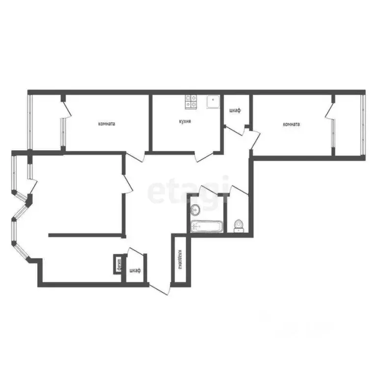 3-к кв. Челябинская область, Озерск Иртяшская ул., 2 (119.6 м) - Фото 2