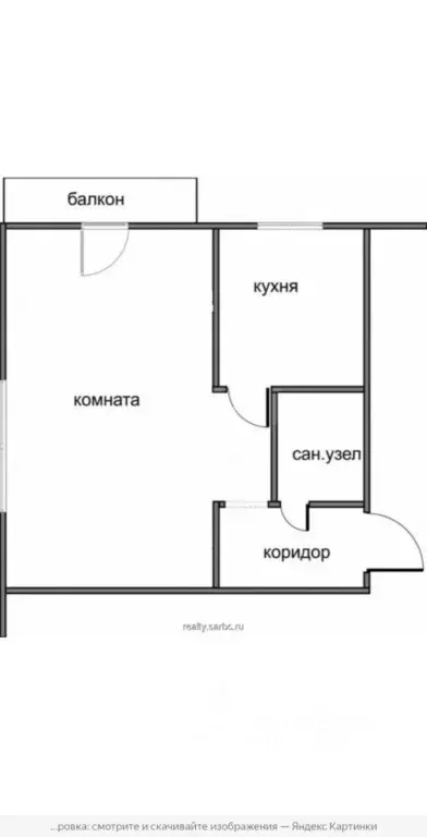 1-к кв. Башкортостан, Уфа Интернациональная ул., 161 (30.5 м) - Фото 2
