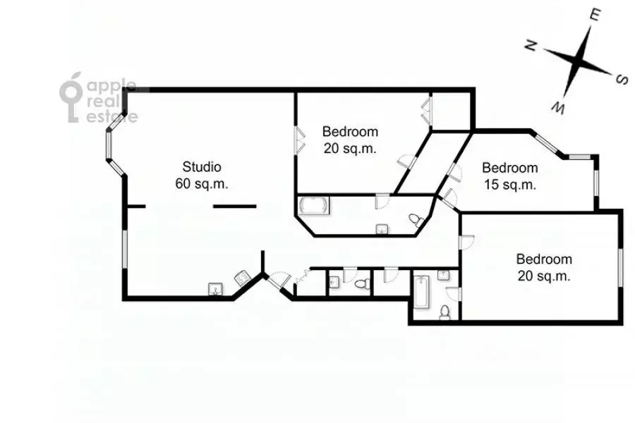 4-к кв. Москва Малая Бронная ул., 25 (137.0 м) - Фото 2