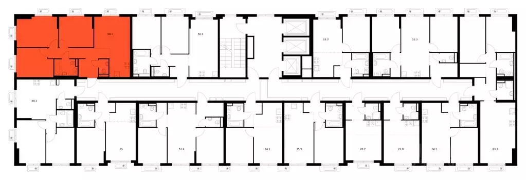 3-к кв. Московская область, Ленинский городской округ, Боброво пгт ... - Фото 2