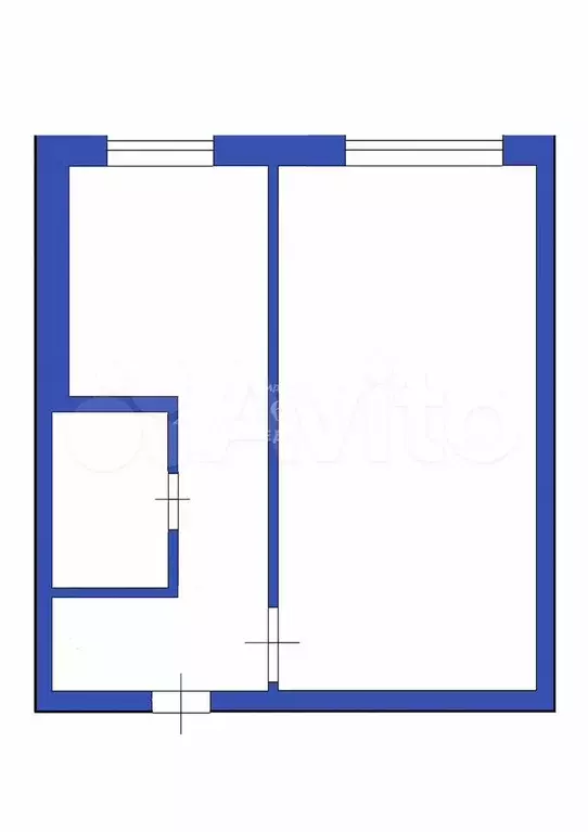 1-к. квартира, 31 м, 3/5 эт. - Фото 0