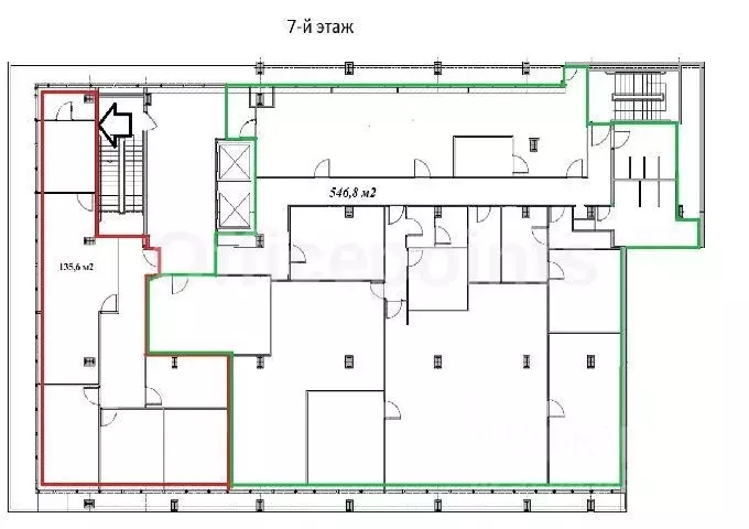 Офис в Москва наб. Академика Туполева, 15к22А (547 м) - Фото 2
