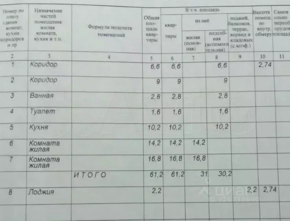 2-к кв. Белгородская область, Губкин Севастопольская ул., 107 (63.4 м) - Фото 2