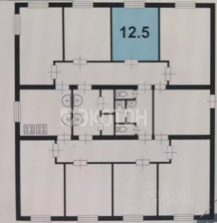 Комната Санкт-Петербург Искровский просп., 6К2 (12.5 м) - Фото 1