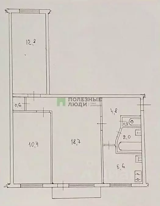 3-к кв. Севастополь ул. Генерала Жидилова, 6 (56.2 м) - Фото 1
