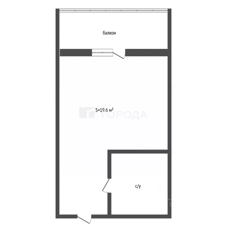 Студия Томская область, Томск Чулымская ул., 45 (19.6 м) - Фото 2