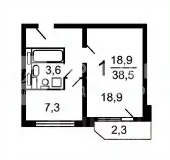 1-к кв. Московская область, Лобня бул. Лобненский, 3 (36.6 м) - Фото 1
