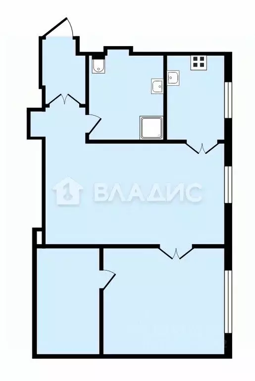 2-к кв. Москва ул. Талалихина, 2/1К6 (57.0 м) - Фото 2