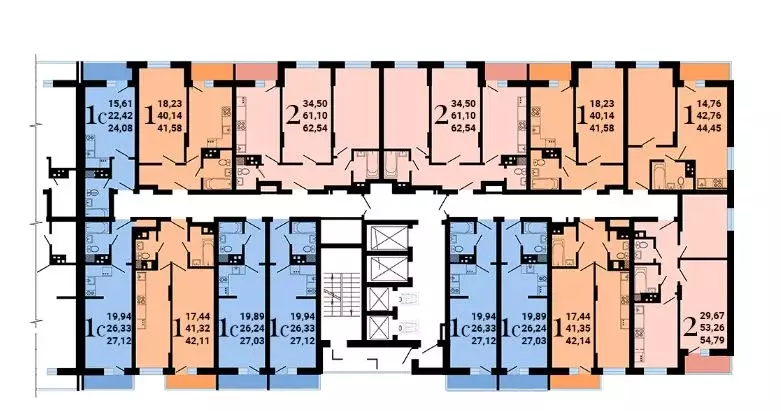 1-к кв. Воронежская область, Воронеж ул. Антонова-Овсеенко, 35С (44.45 ... - Фото 2