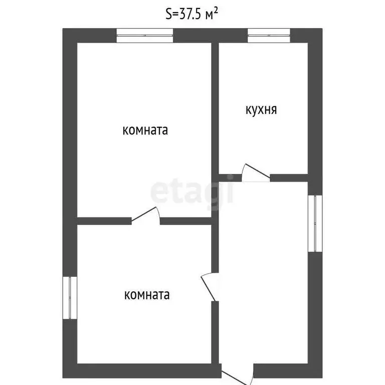 Дом в Исетское, Луговая улица (37.5 м) - Фото 0