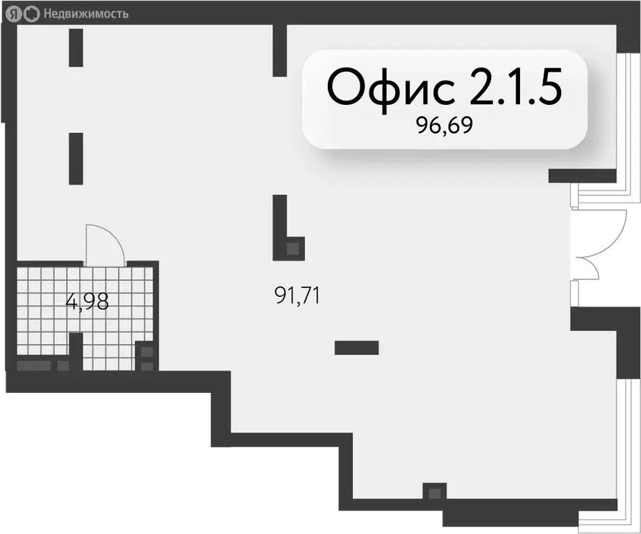 Помещение свободного назначения (96.69 м) - Фото 2