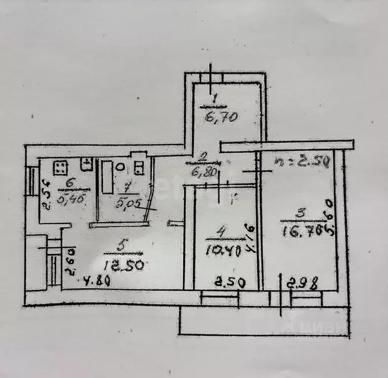 3-к кв. Псковская область, Остров 1 Мая ул., 14/11 (63.6 м) - Фото 1