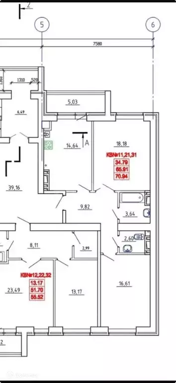 Продаётся 2-к квартира, 70.47 м - Фото 0