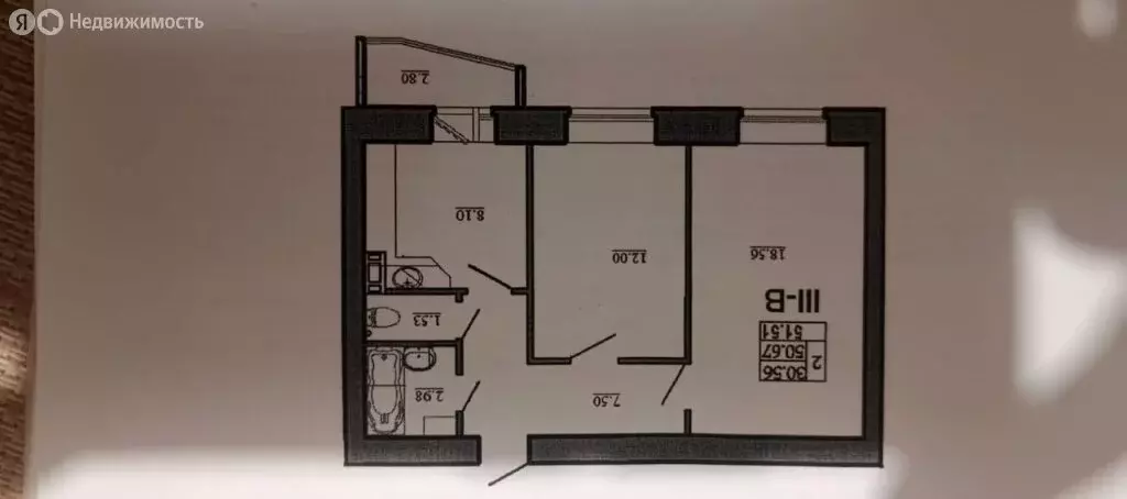 2-комнатная квартира: Никольское, Советский проспект, 140к3 (51 м) - Фото 1