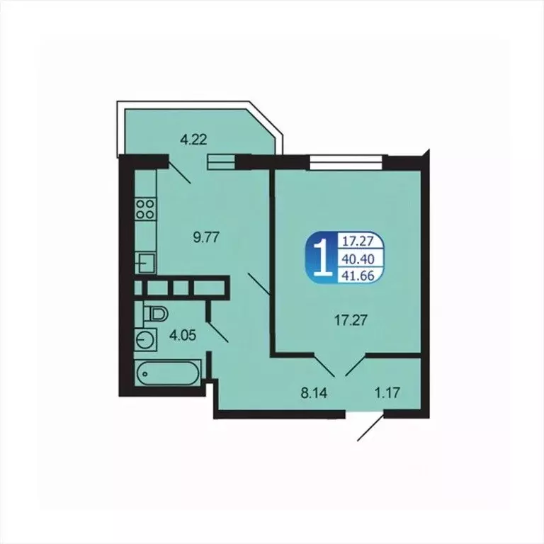1-к кв. Московская область, Рузский муниципальный округ, Тучково пгт ... - Фото 1