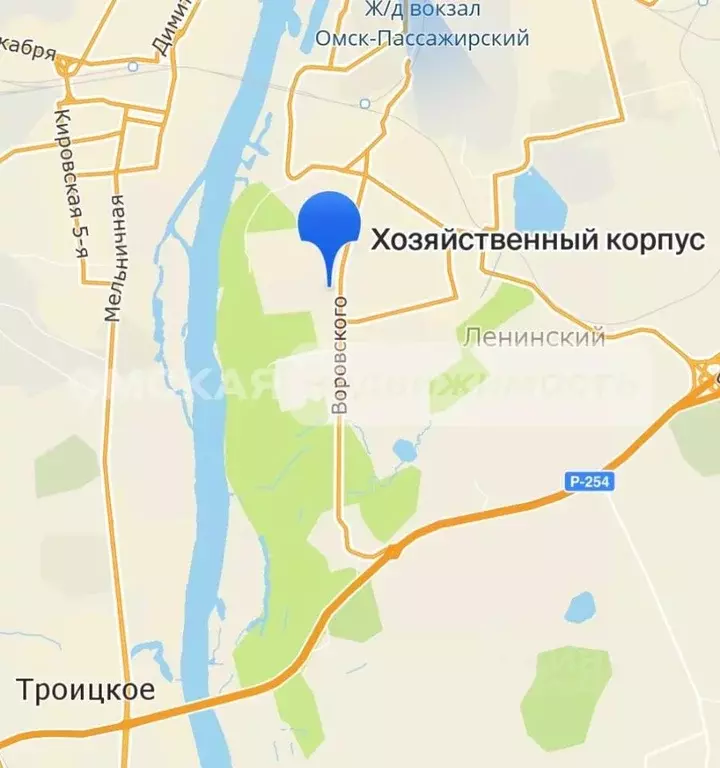 Склад в Омская область, Омск ул. Воровского, 116 (1747 м) - Фото 1