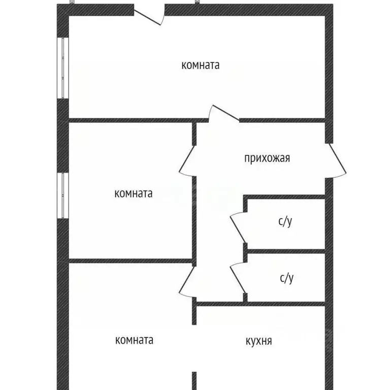 3-к кв. Костромская область, Кострома ул. Подлипаева, 3 (61.0 м) - Фото 1