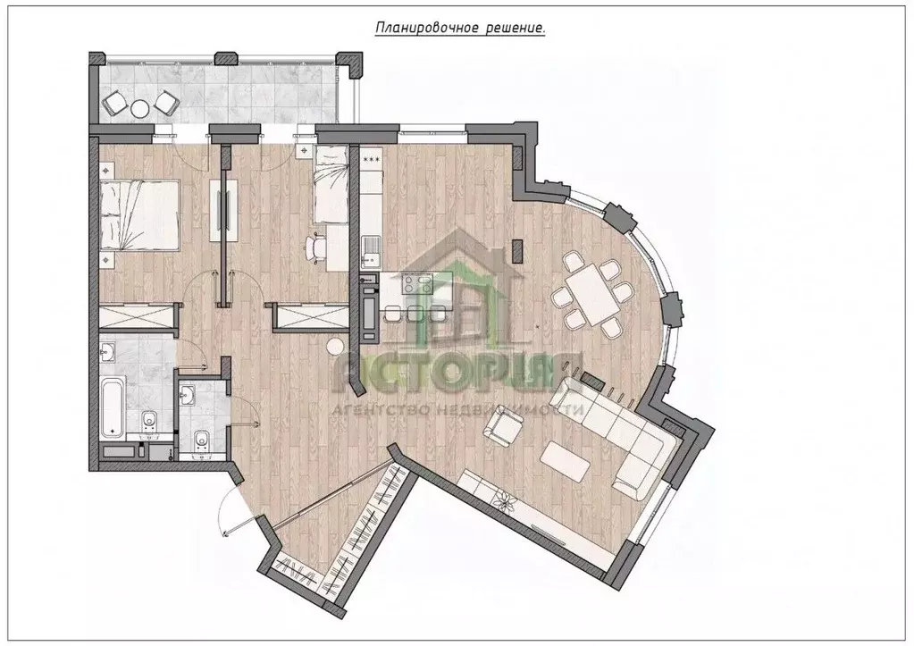 3-к кв. Красноярский край, Красноярск Караульная ул., 50 (131.0 м) - Фото 0