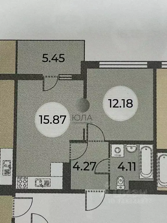 1-к кв. Санкт-Петербург ш. Суздальское, 8 (38.1 м) - Фото 1