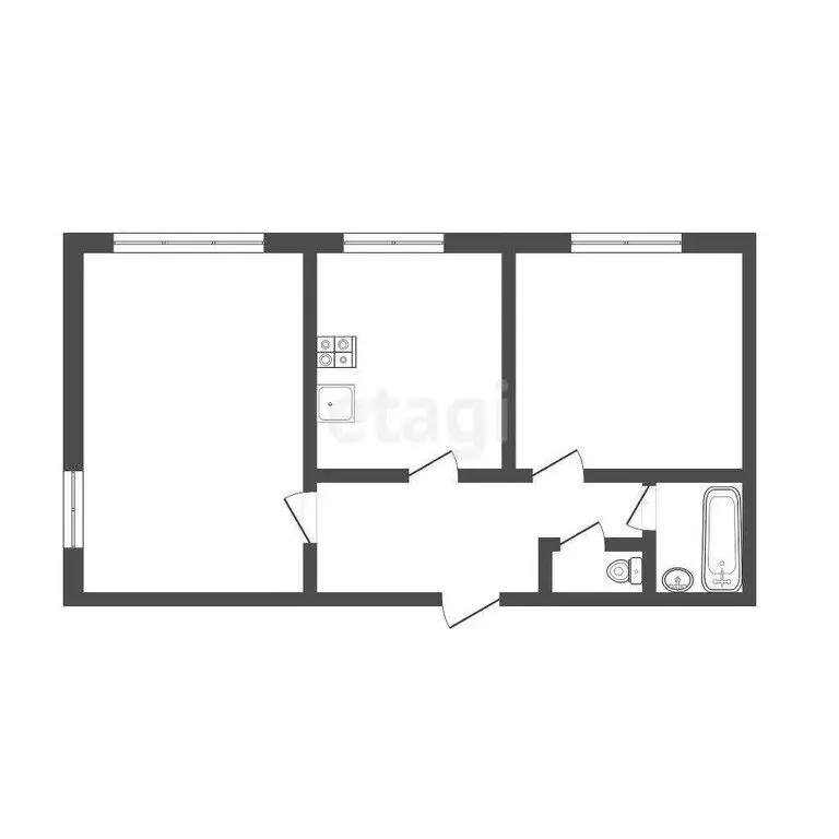 2-комнатная квартира: Петропавловск-Камчатский, Орбитальный проезд, 3 ... - Фото 1