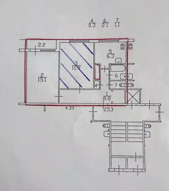 Комната Санкт-Петербург Придорожная аллея, 31 (11.9 м) - Фото 2