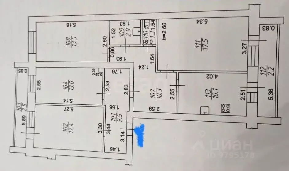 4-к кв. Татарстан, Кукмор Кукморский район, ул. Рабочий Переулок, 22 ... - Фото 2