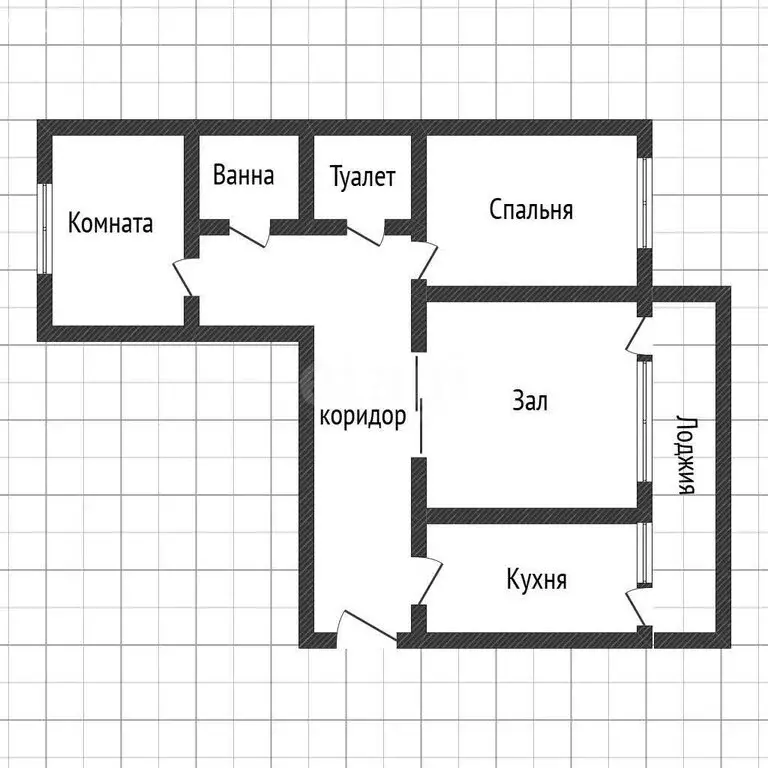3-комнатная квартира: Ангарск, 29-й микрорайон, 7 (67.5 м) - Фото 1