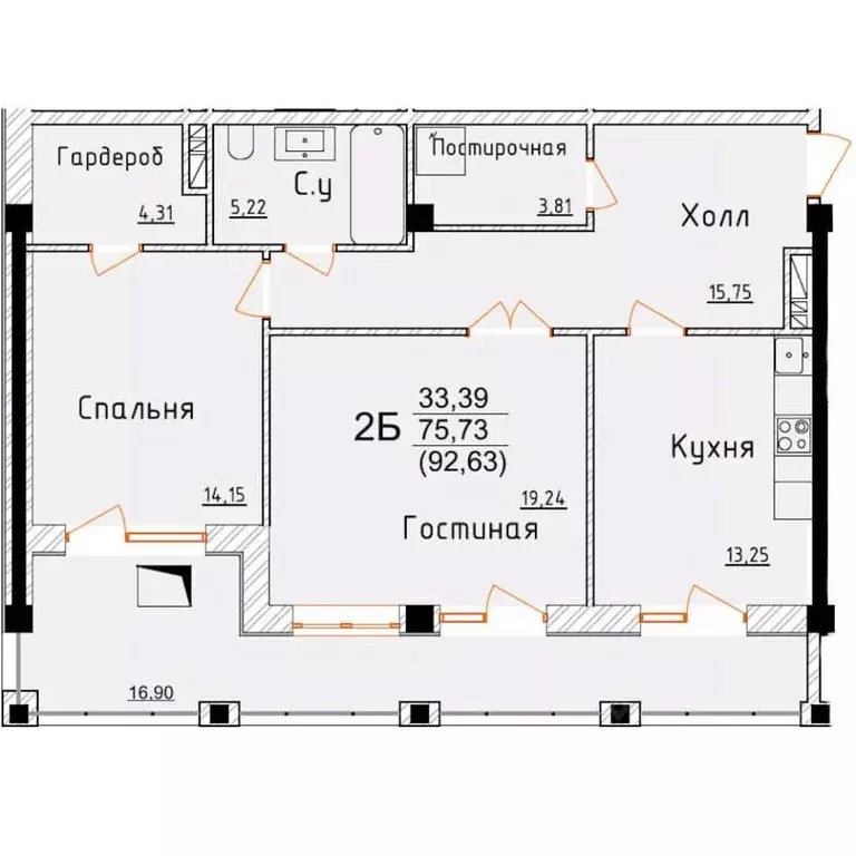 2-к кв. Дагестан, Дербент ул. Графа Воронцова, 80 (92.63 м) - Фото 0