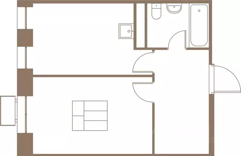 1-к кв. Московская область, Пушкино Фабрикант жилой комплекс, 1 (41.4 ... - Фото 1