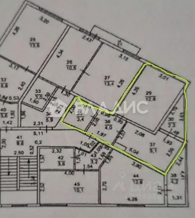 Квартира, 1 комната, 34 м - Фото 1