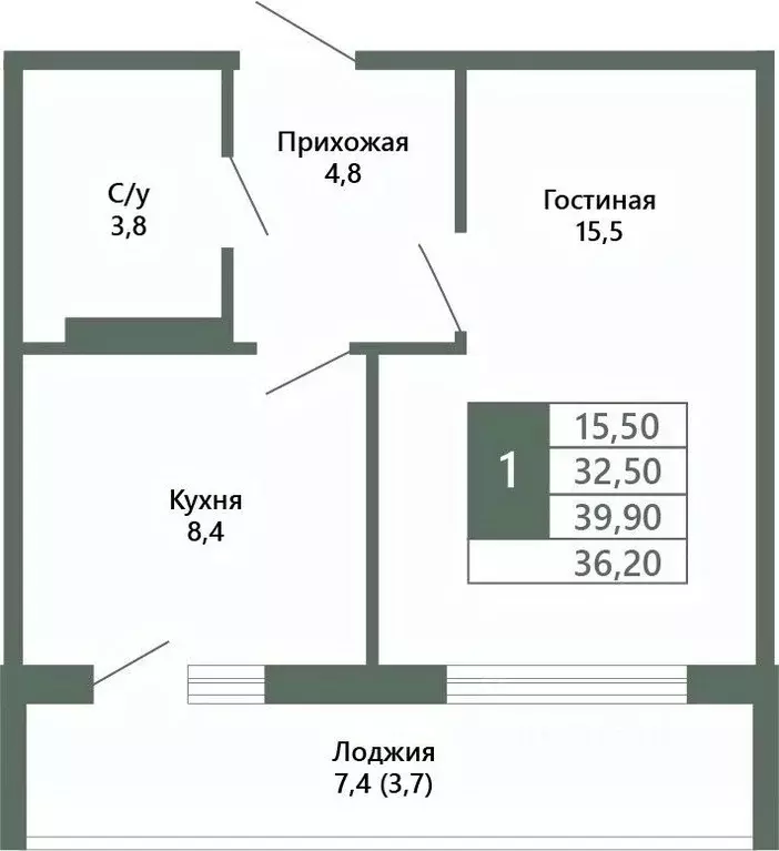 1-к кв. Кемеровская область, Кемерово 64-й мкр, Лучи жилой комплекс ... - Фото 1