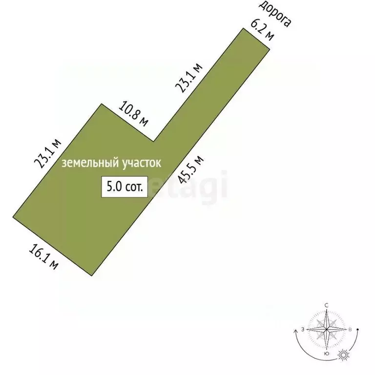 Участок в Ростовская область, Константиновск ул. Красная (5.04 сот.) - Фото 2