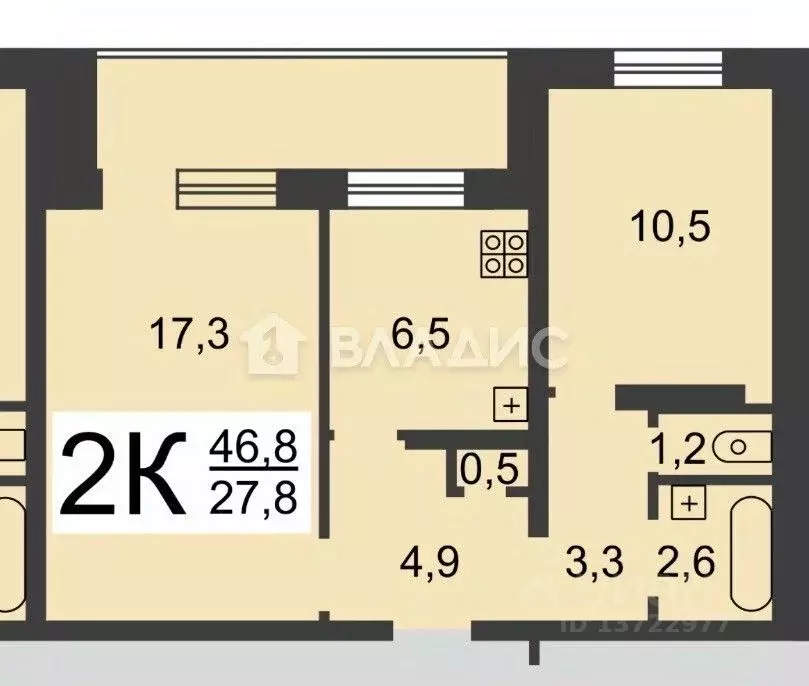 2-к кв. Нижегородская область, Нижний Новгород ул. Переходникова, 5А ... - Фото 2
