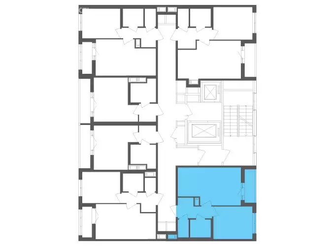 1-комнатная квартира: посёлок Шушары, Старорусский проспект, 3к1 (38.7 ... - Фото 2