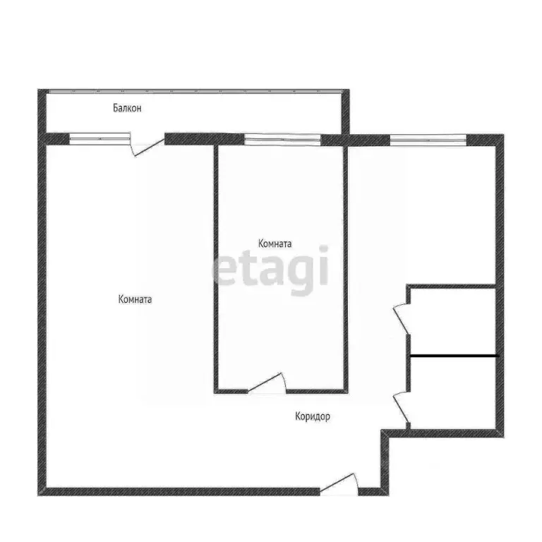 2-к кв. Иркутская область, Иркутск Театральная ул., 9 (47.3 м) - Фото 1