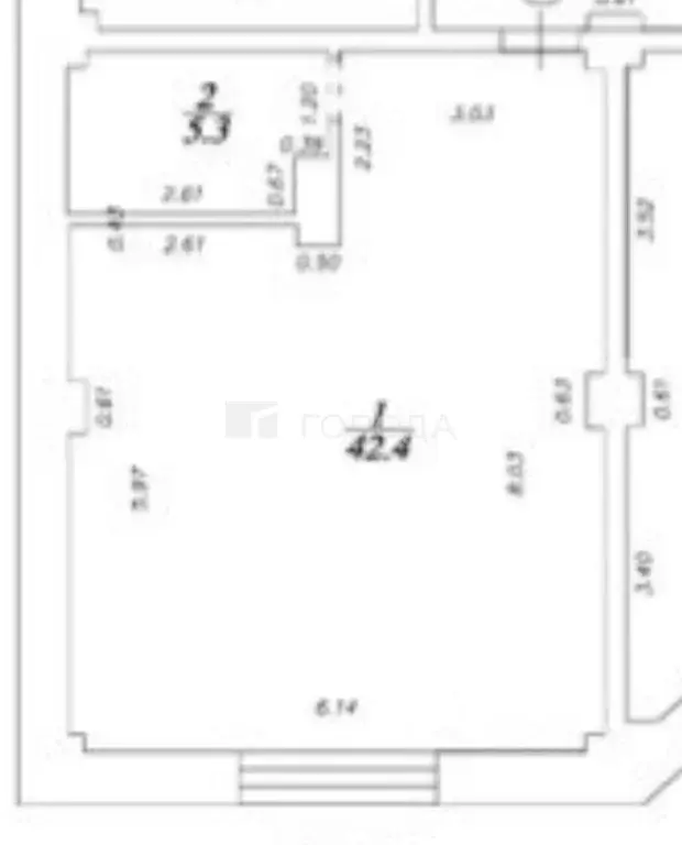 Студия Кемеровская область, Новокузнецк просп. Строителей, 56/1 (47.7 ... - Фото 2