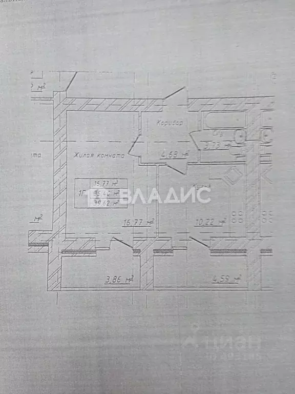 1-к кв. Владимирская область, Владимир Фестивальная ул., 2 (39.6 м) - Фото 1