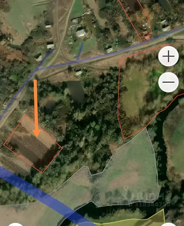 Участок в Липецкая область, Измалковский муниципальный округ, с. ... - Фото 1