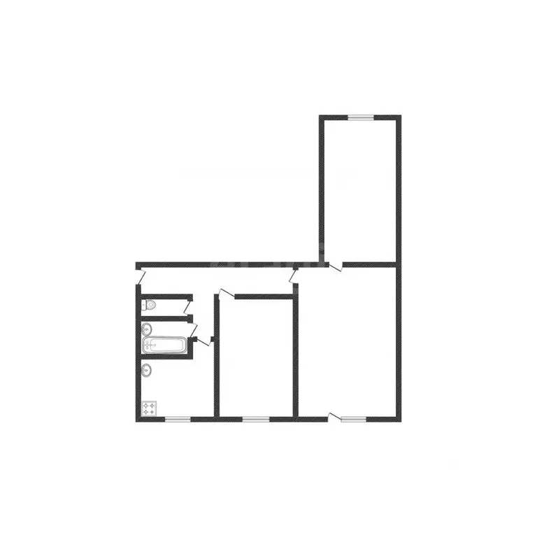 3-к кв. Алтайский край, Бийск Коммунарский пер., 17 (60.2 м) - Фото 2