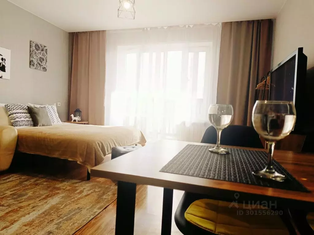 Студия Красноярский край, Красноярск ул. Дубровинского, 110Б (45.0 м) - Фото 1