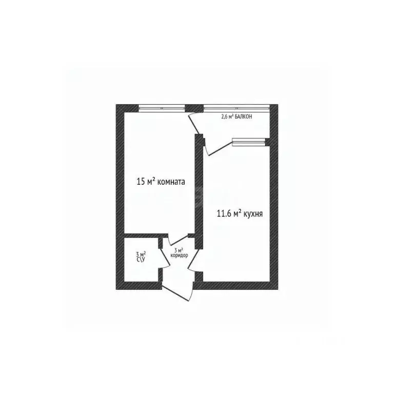 1-к кв. Краснодарский край, Краснодар Московский мкр, ул. Имени ... - Фото 2