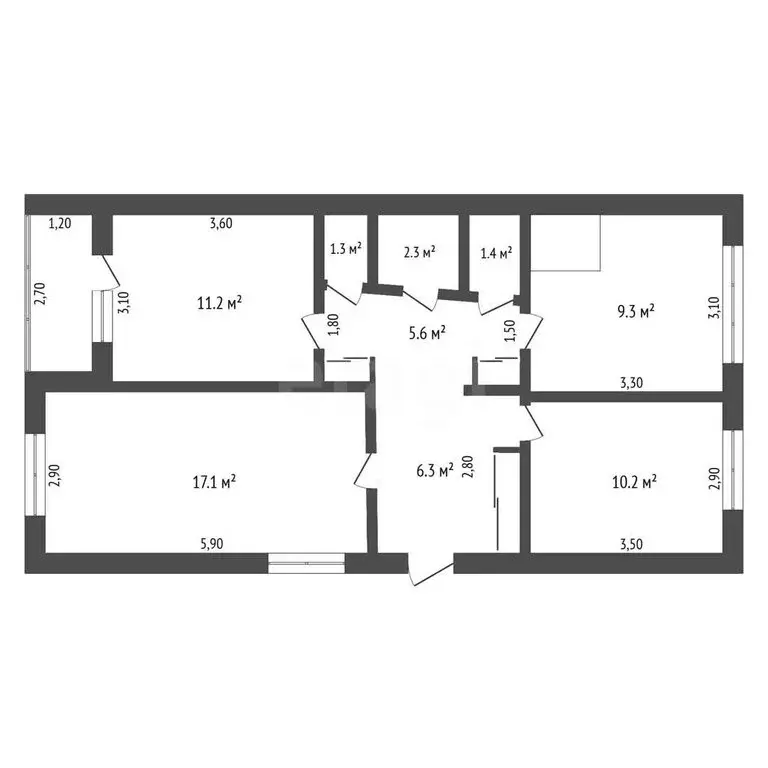 3-комнатная квартира: Благовещенск, микрорайон 5-я Стройка, Молодёжная ... - Фото 1