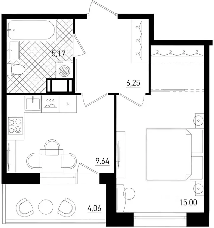 1-к кв. Санкт-Петербург Бокситогорская ул., 27 (40.0 м) - Фото 1