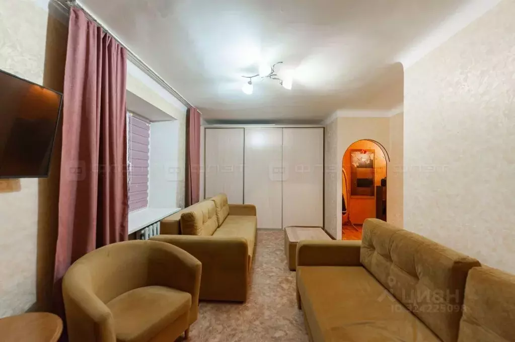 1-к кв. Татарстан, Казань ул. Воровского, 5 (31.0 м) - Фото 1