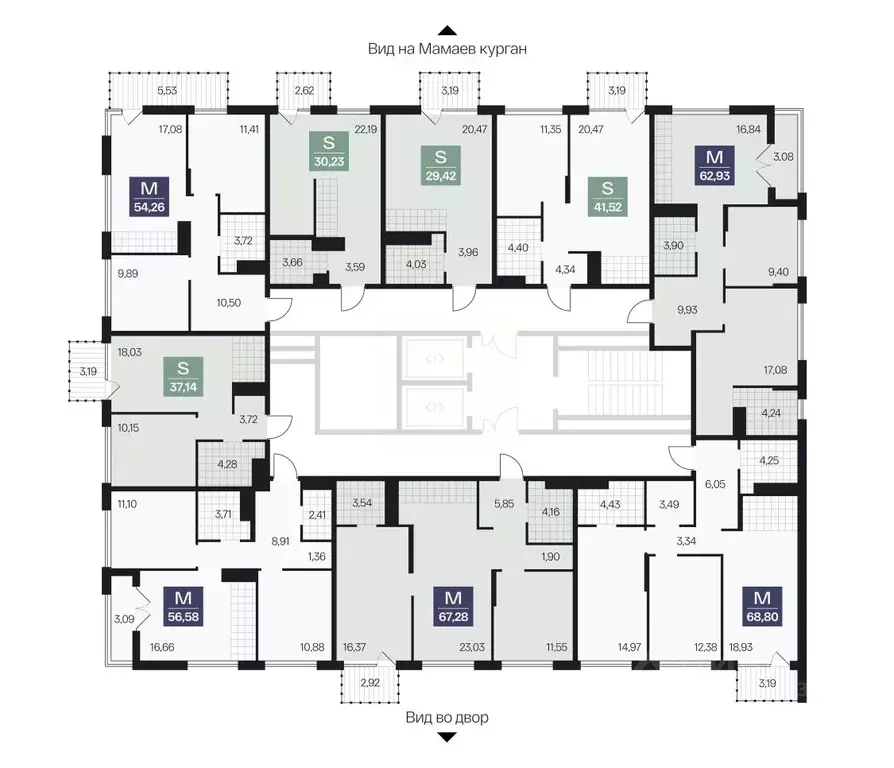 2-к кв. Волгоградская область, Волгоград просп. Имени В.И. Ленина, 59Г ... - Фото 1
