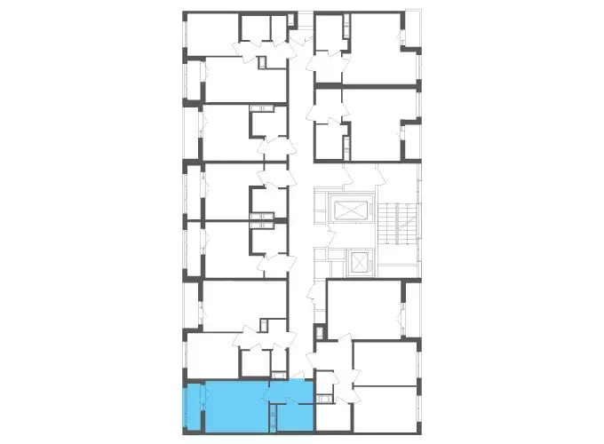 Квартира-студия: посёлок Шушары, Старорусский проспект, 3к1 (24.4 м) - Фото 2